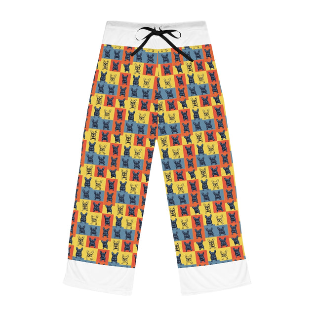 Steel Frenchie Grid Pajama Pants