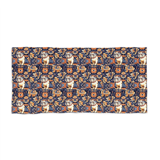 Steel Majesty Bulldogs Beach Towel