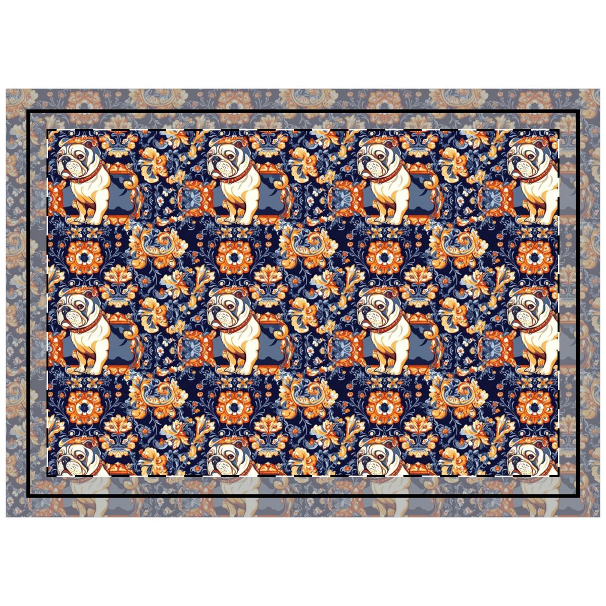Steel Majesty Bulldogs Throw Pillow