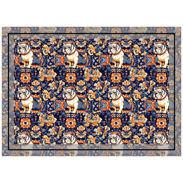 Steel Majesty Bulldogs Throw Pillow