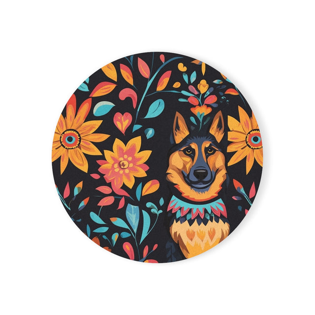 Sunburst Shepherd Folklore Coasters