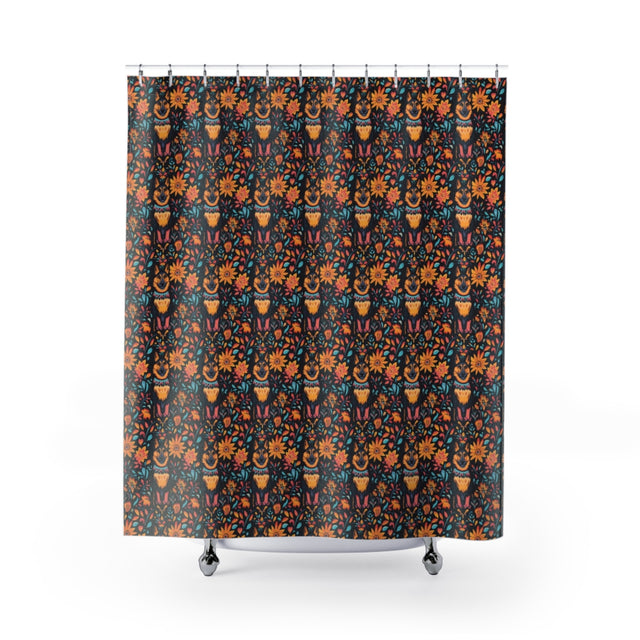 Sunburst Shepherd Folklore Shower Curtain