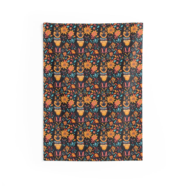 Sunburst Shepherd Folklore Wall Tapestry