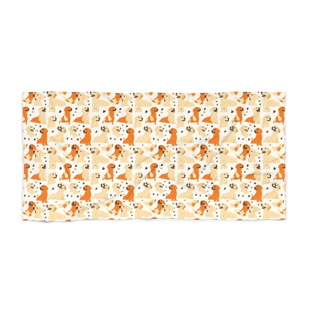 Sunlit Hour Retrievers Beach Towel