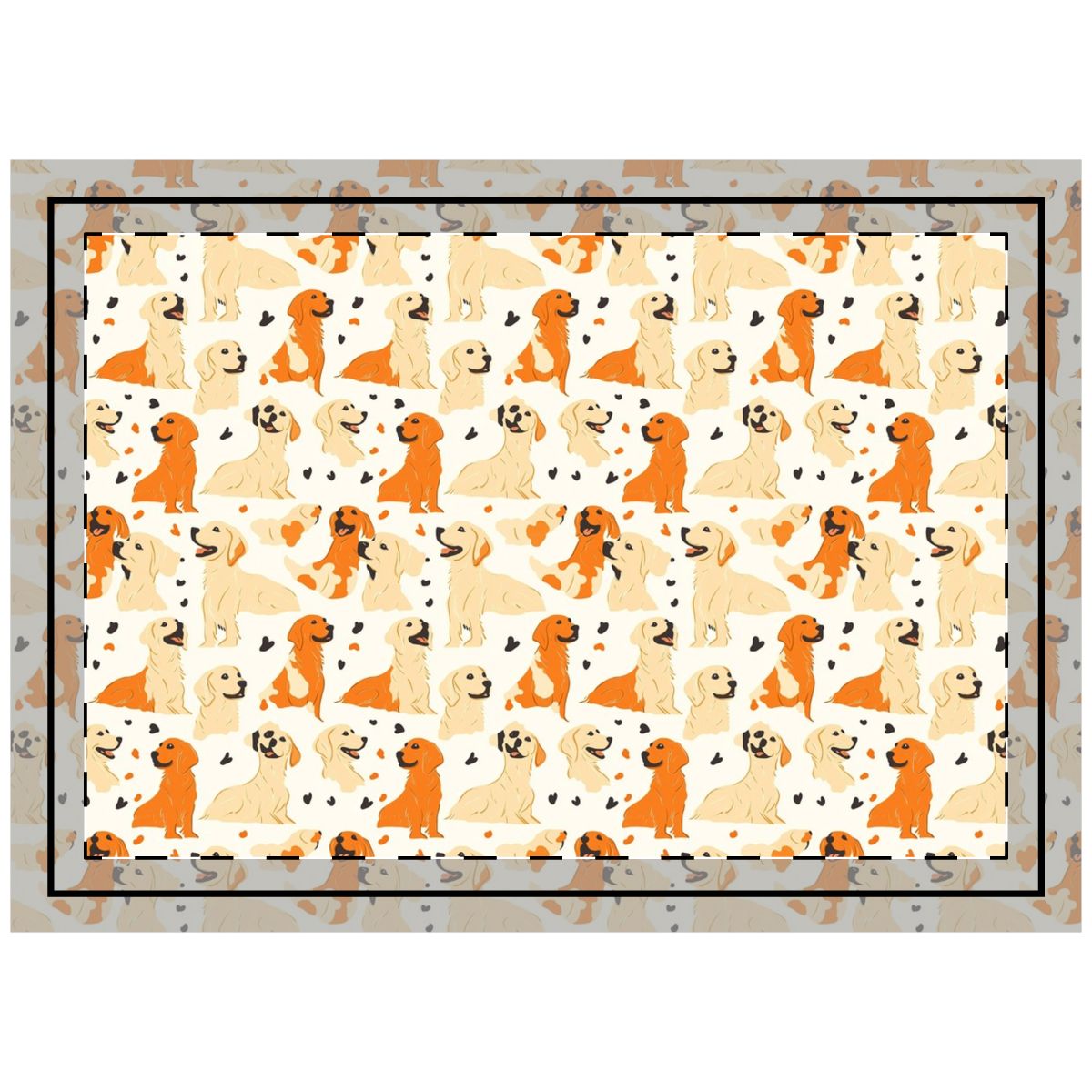 Sunlit Hour Retrievers Throw Pillow