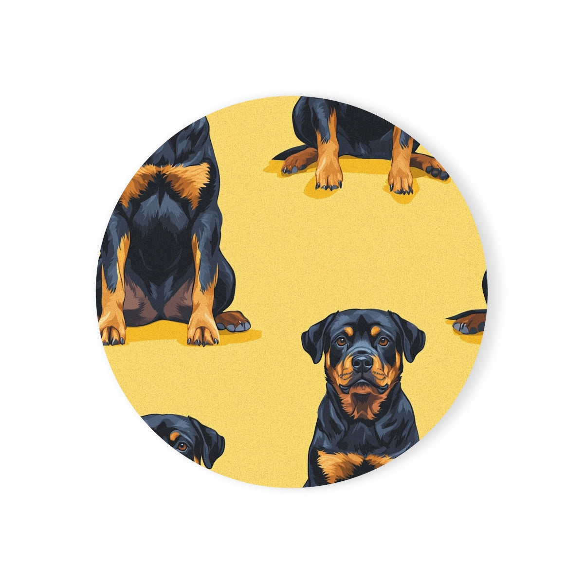 Sunny Amber Rottweilers Coasters