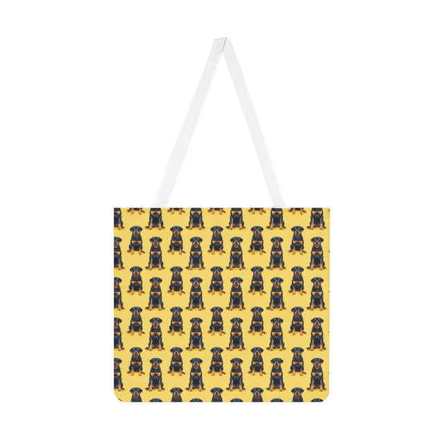 Sunny Amber Rottweilers Tote Bag