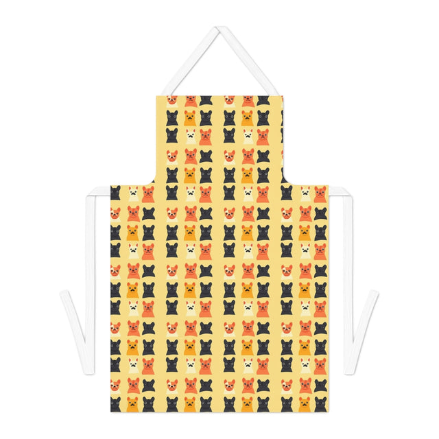 Sunny Frenchie Faces Apron