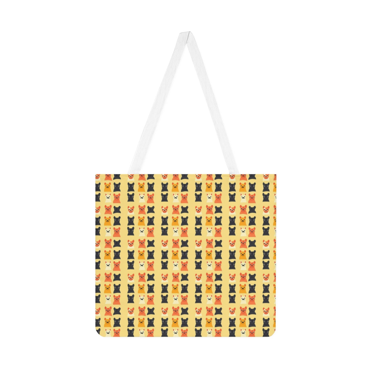 Sunny Frenchie Faces Tote Bag
