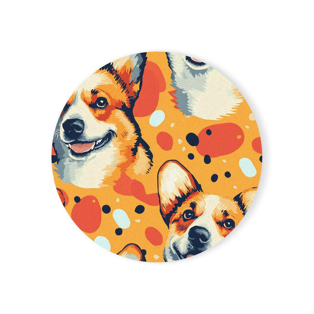 Sunset Celebration Corgis Coasters