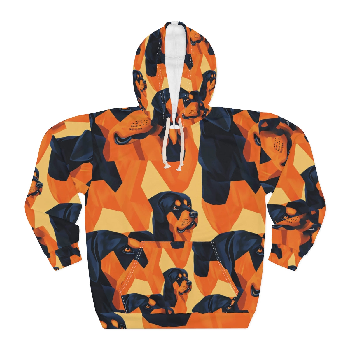 Sunset Cubist Rottweilers Hoodie