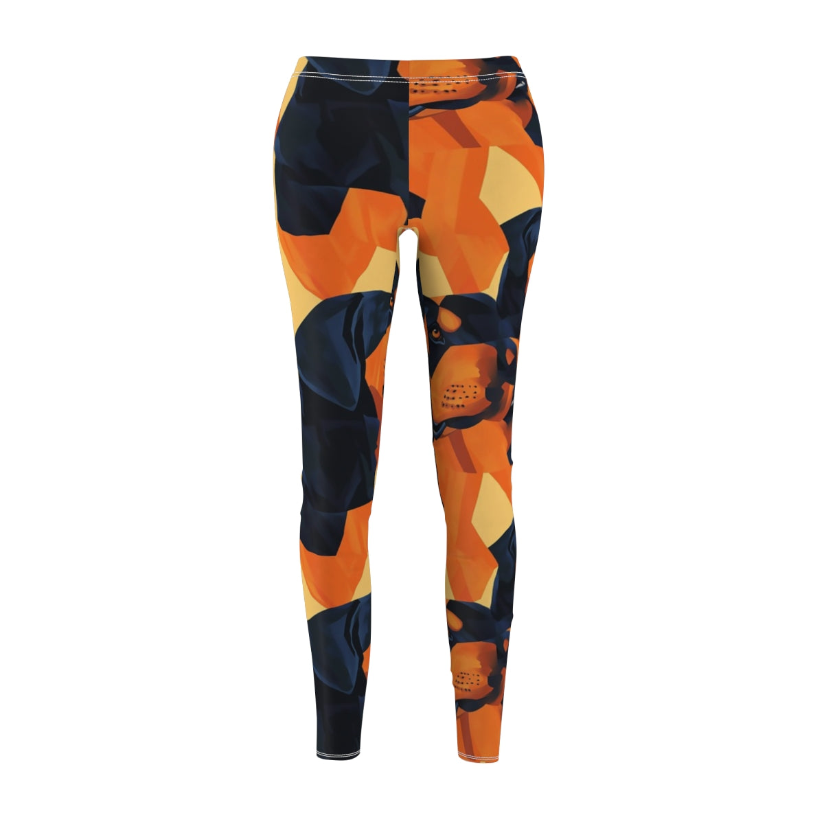 Sunset Cubist Rottweilers Leggings
