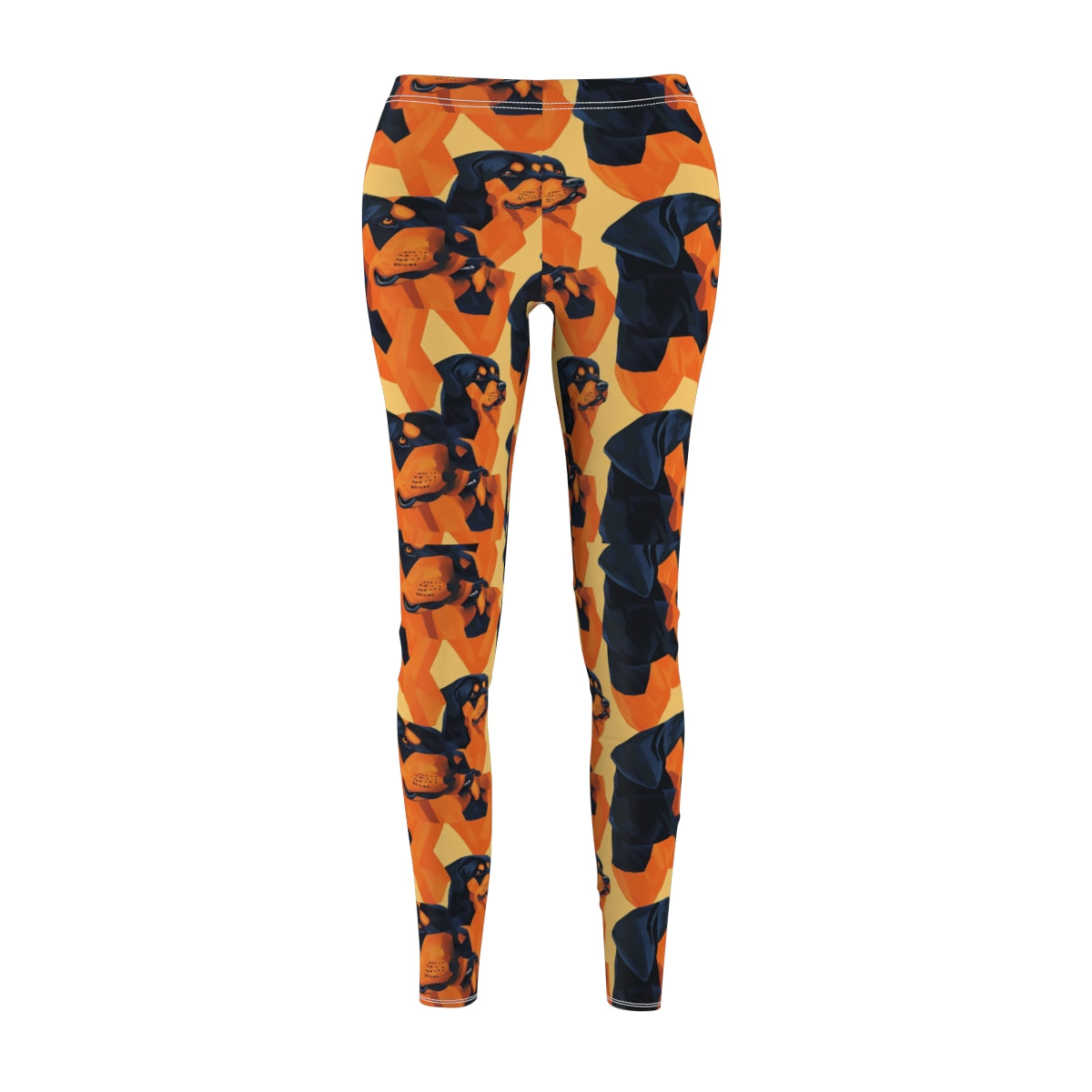 Sunset Cubist Rottweilers Leggings