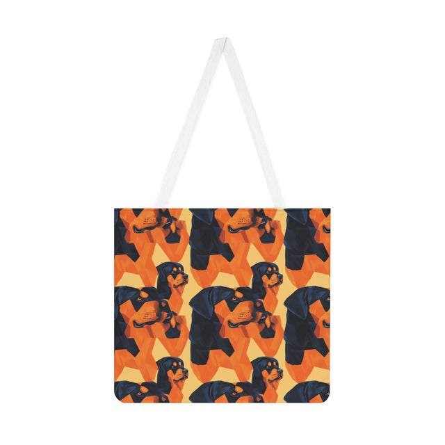 Sunset Cubist Rottweilers Tote Bag