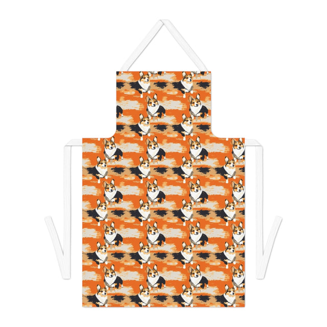 Sunset Dash Corgis Apron