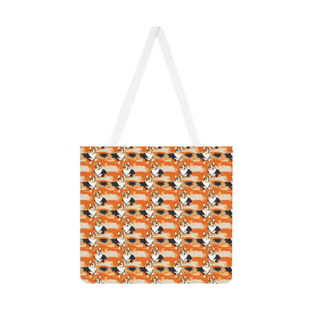 Sunset Dash Corgis Tote Bag