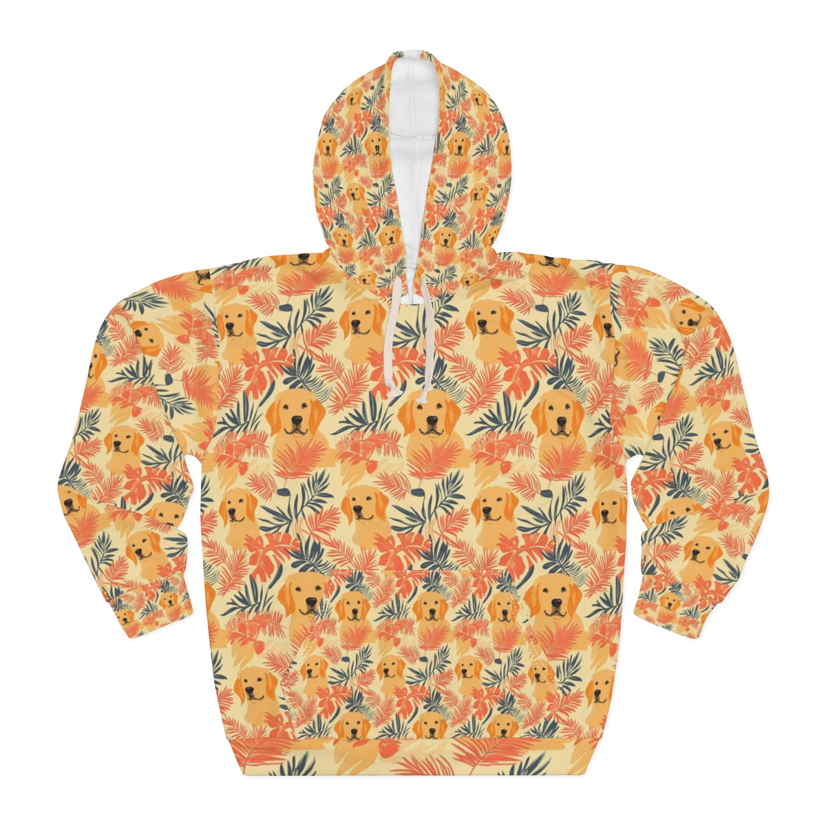 Sunset Palms Golden Retriever Hoodie