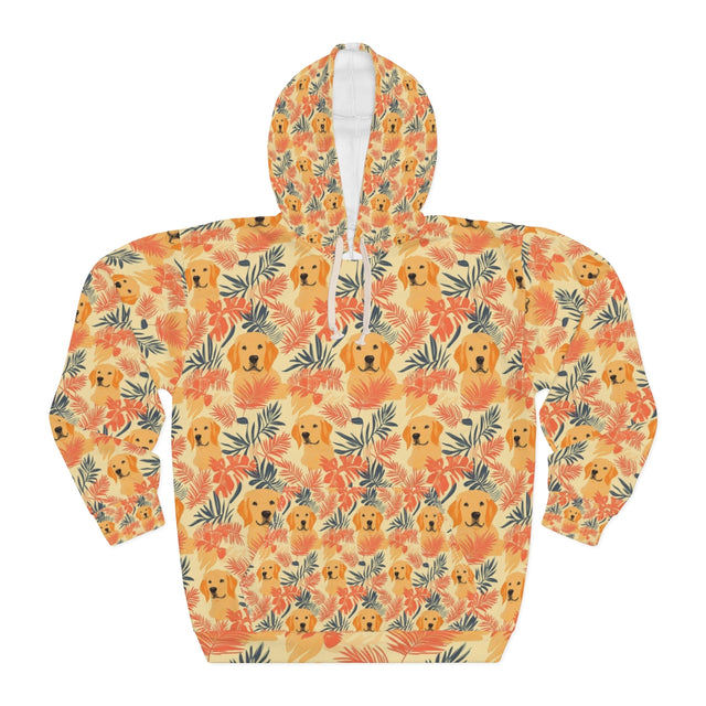 Sunset Palms Golden Retriever Hoodie