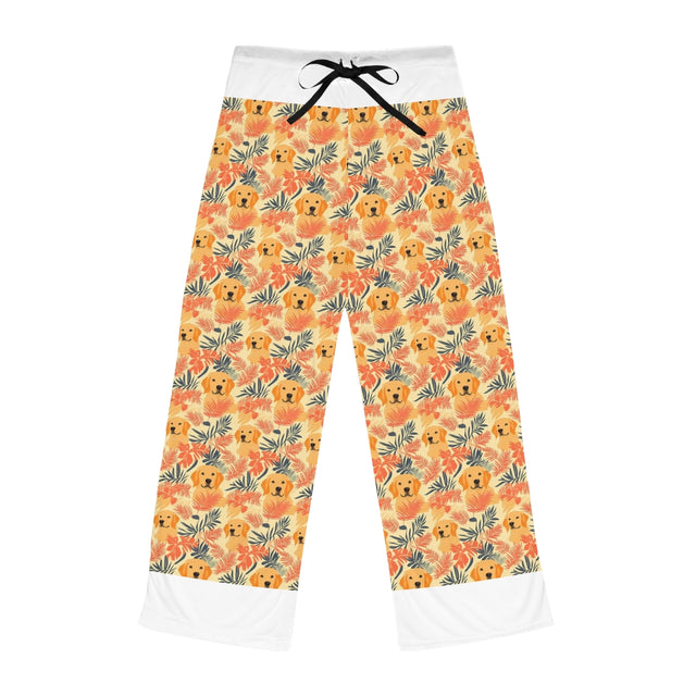Sunset Palms Golden Retriever Pajama Pants