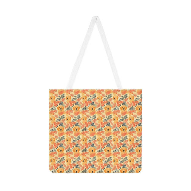 Sunset Palms Golden Retriever Tote Bag