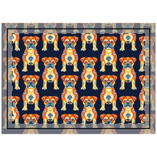 Talavera Boxers Throw Pillow
