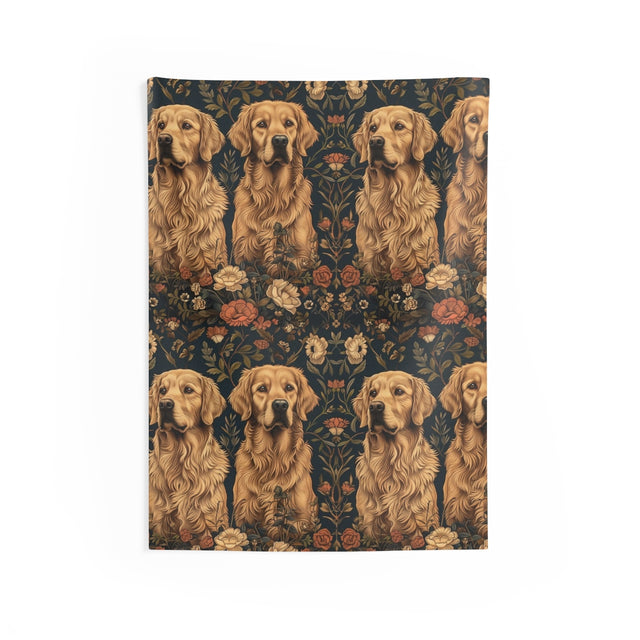 Tapestry Gardens Golden Wall Tapestry