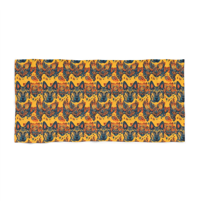 Teal Blaze Shepherds Beach Towel