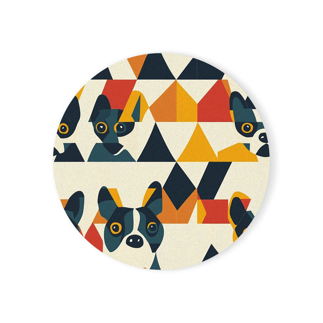 Teal Cubist Companions Coasters