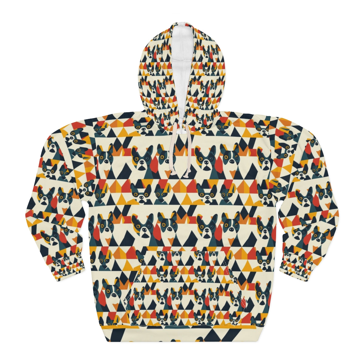Teal Cubist Companions Hoodie