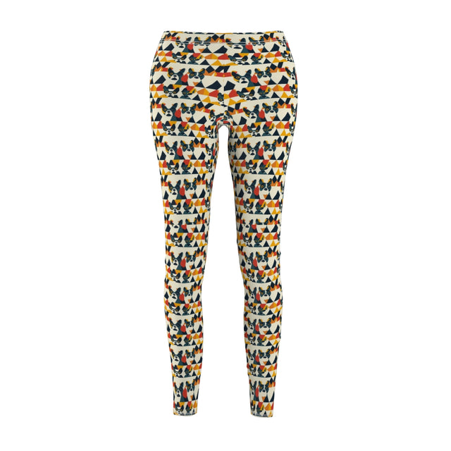 Teal Cubist Companions Leggings