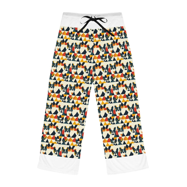 Teal Cubist Companions Pajama Pants