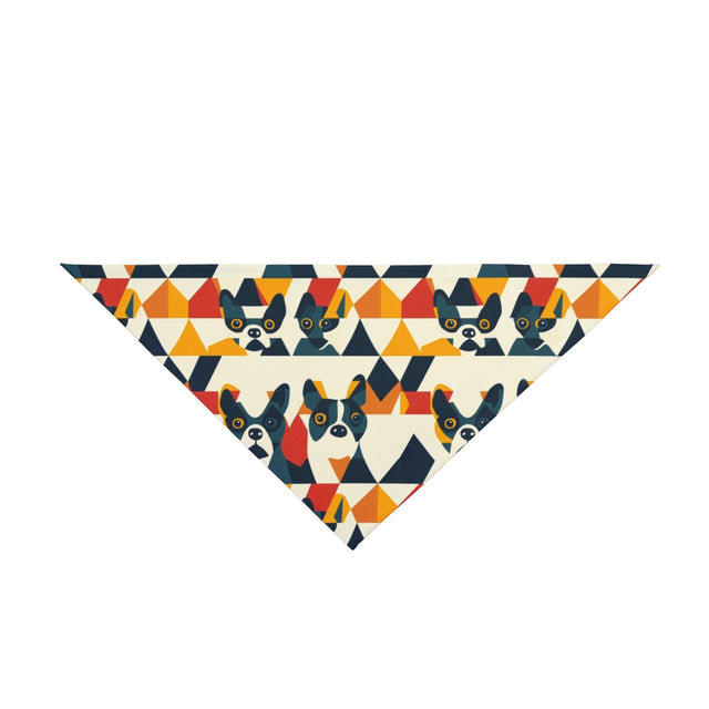 Teal Cubist Companions Pet Bandana