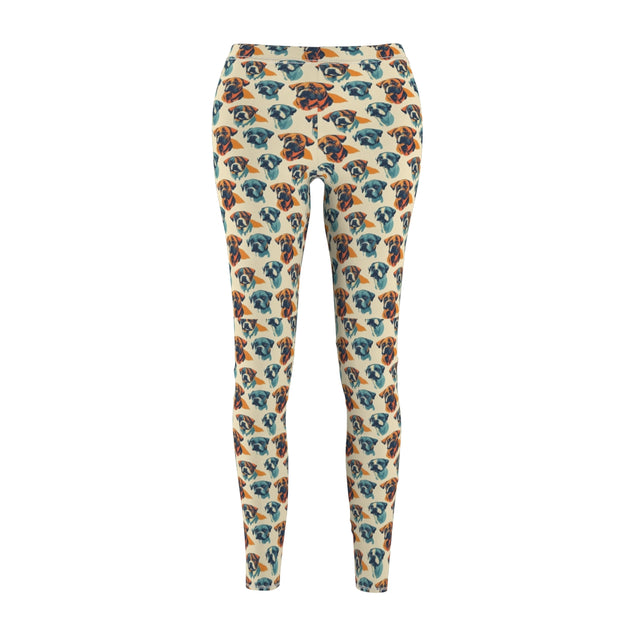 Teal Ember Boxers Leggings