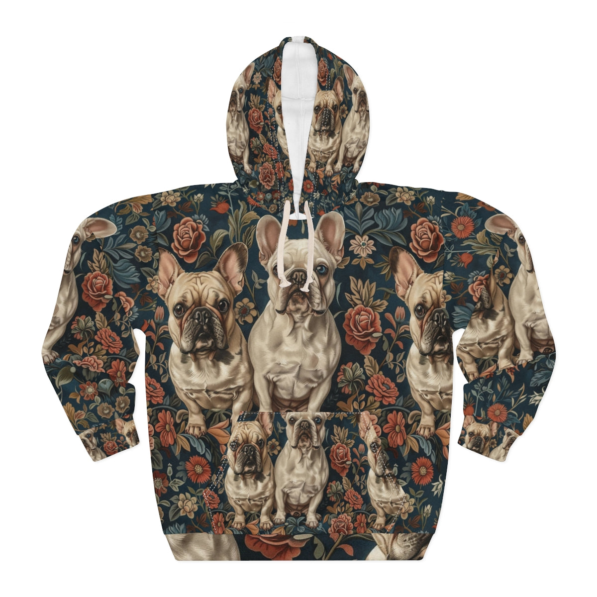 Teal Frenchie Dreams Hoodie