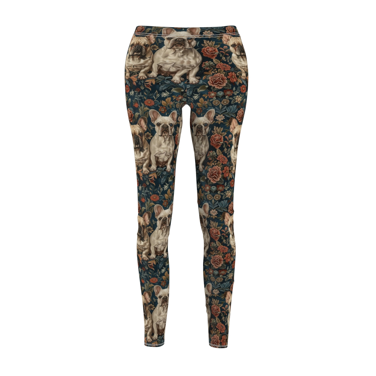 Teal Frenchie Dreams Leggings