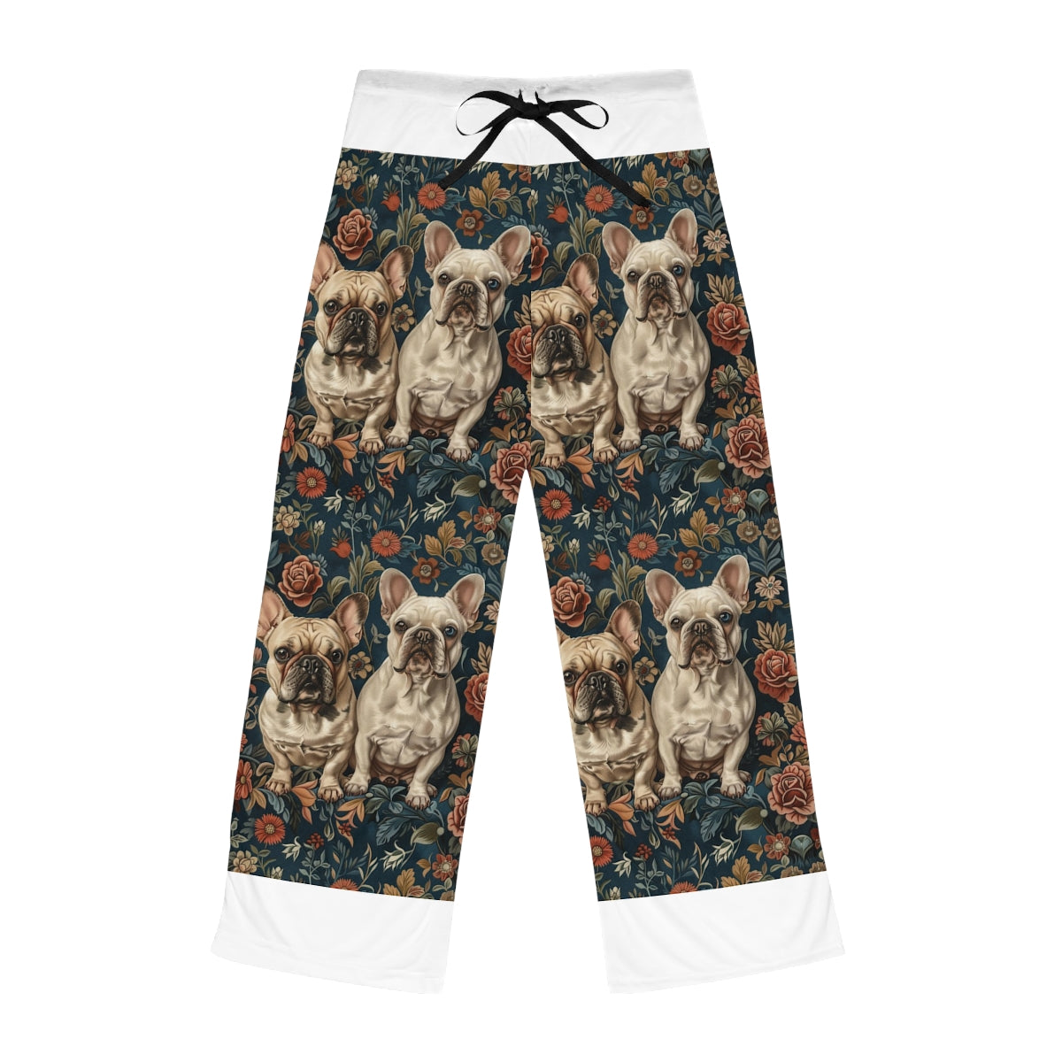 Teal Frenchie Dreams Pajama Pants