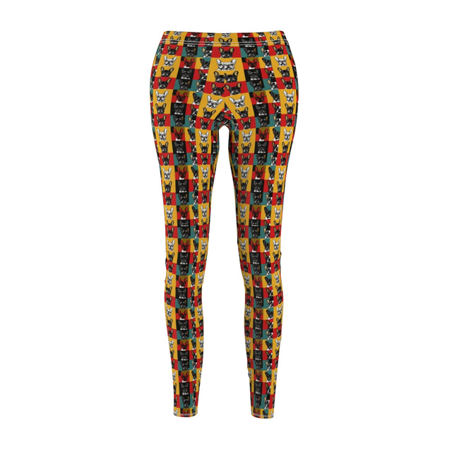 Teal Frenchie Gallery Leggings