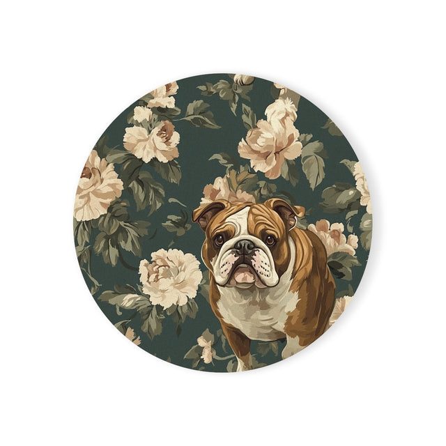 Teal Garden Bulldogs Coasters