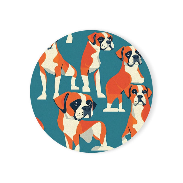 Teal Parade Boxers Coasters