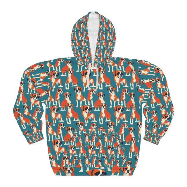 Teal Parade Boxers Hoodie