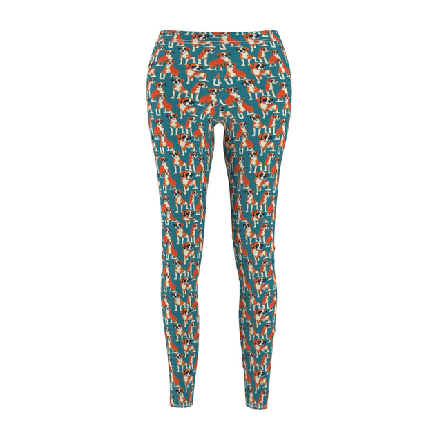 Teal Parade Boxers Leggings