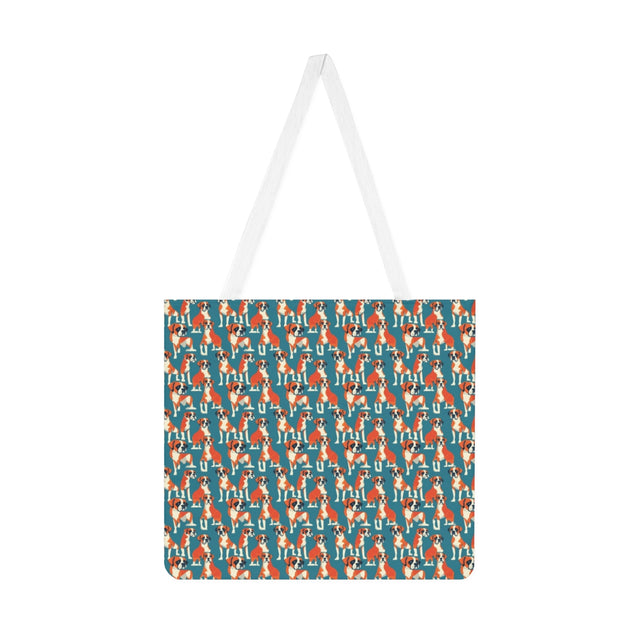 Teal Parade Boxers Tote Bag