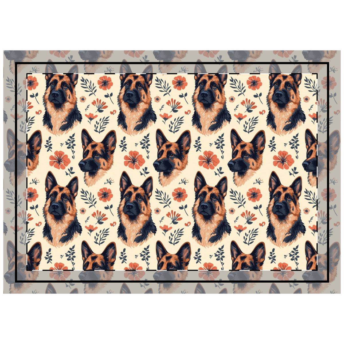 Terracotta Bloom Shepherds Throw Pillow
