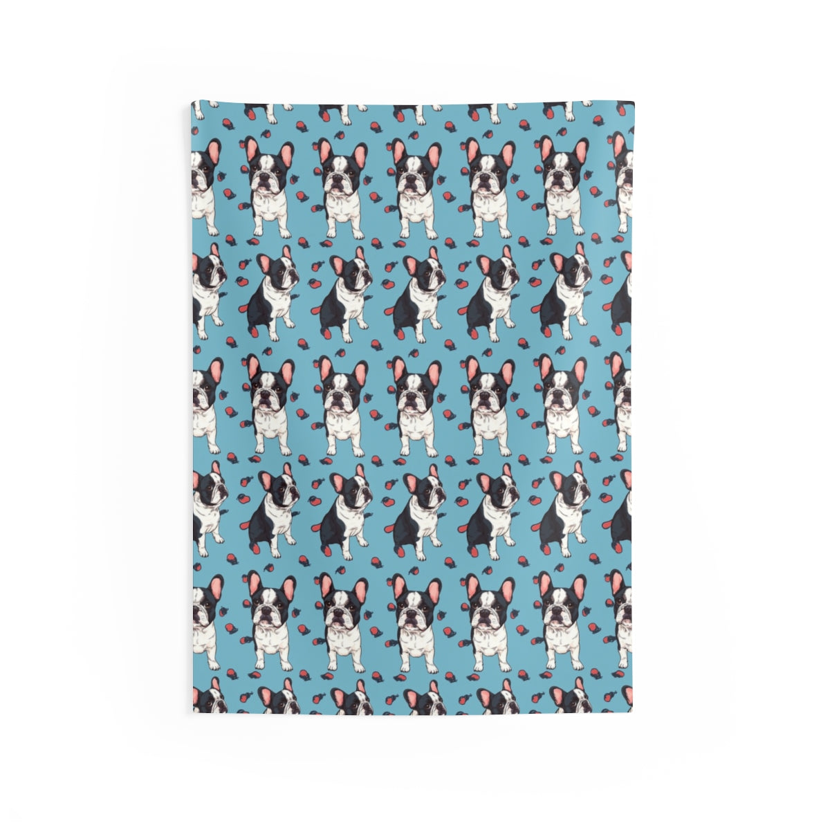 Tongue Out Tuesday Frenchies Wall Tapestry