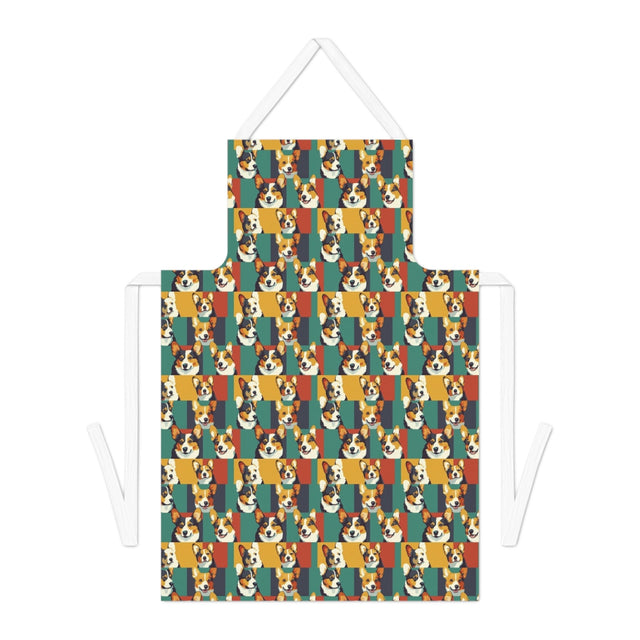 Tri-Color Pop Corgi Gallery Apron