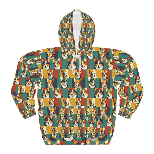 Tri-Color Pop Corgi Gallery Hoodie