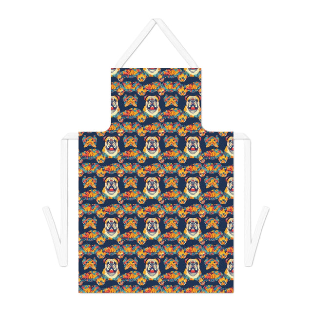 Tropical Bloom Bulldogs Apron