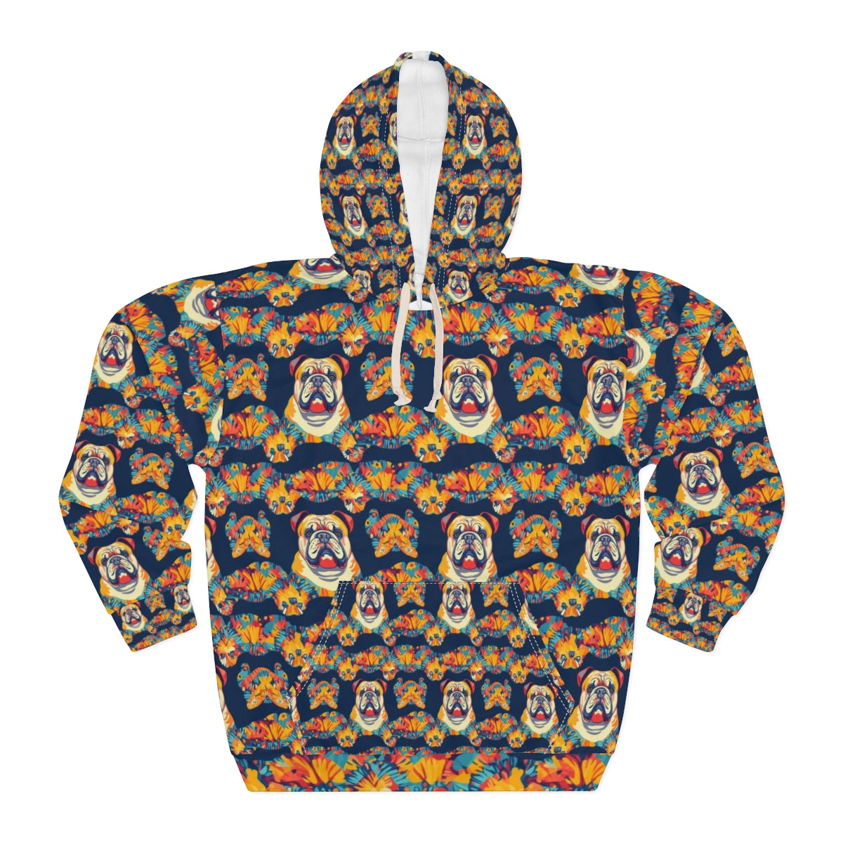 Tropical Bloom Bulldogs Hoodie