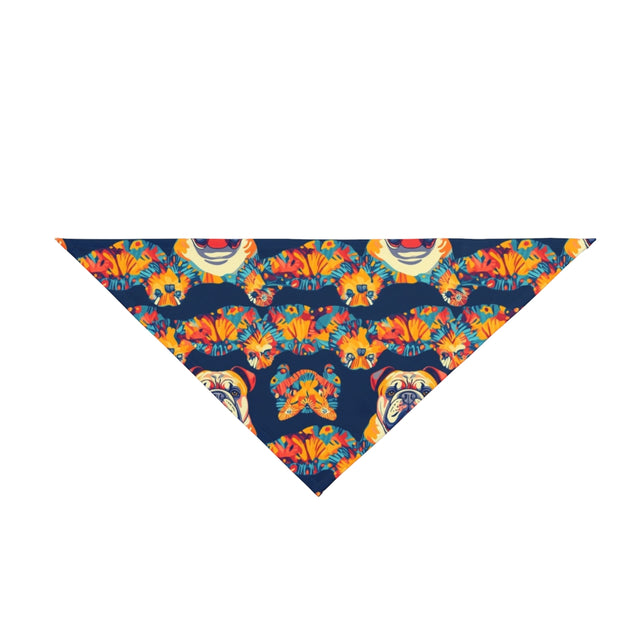 Tropical Bloom Bulldogs Pet Bandana