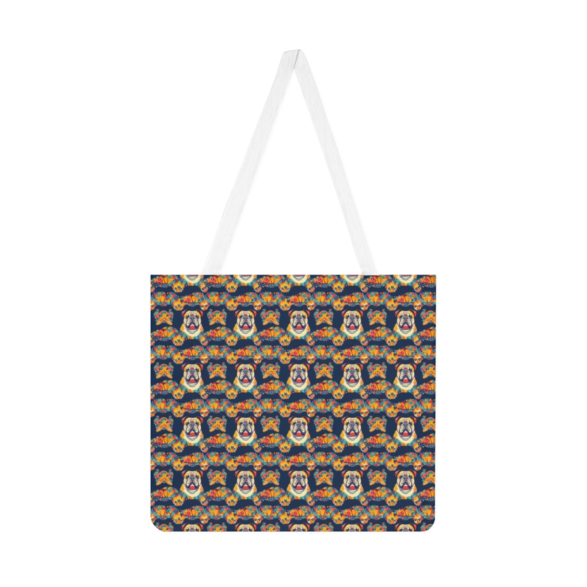 Tropical Bloom Bulldogs Tote Bag
